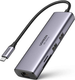 UGREEN תחנת עגינה UGREEN 7-in-1 USB-C 4K 60Hz CM512 60515 אפור