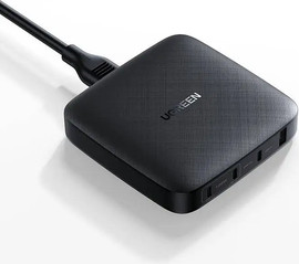 UGREEN מטען קיר מהיר 100W UGREEN עם 4 יציאות USB שחור