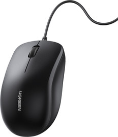 UGREEN MU007 עכבר אופטי חוטי שחור