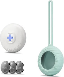 Swiss Digital תג איתור Swiss Digital Flex Finder Key Chain תואם למוצרי Apple לבן