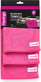 Flamingo FLAMINGO מארז של שלישיית מטליות מיקרופייבר איכותיות מבית