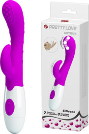 Pretty Love ויברטור שפן כפול רוטט ומקפץ ורוד – Pretty Love Arthur ,ורוד