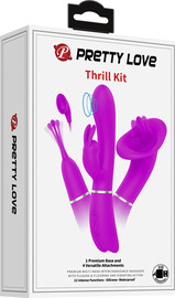 Pretty Love ערכת ויברטורים ואביזרי גירוי רב-תכליתית  Thrill Kit | ,סגול