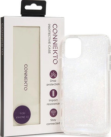 Connecto כיסוי לאייפון 13 פרו שקוף נצנץ - iPhone 13 Pro מבית CONNEKTO