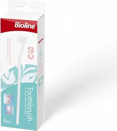 Bioline ביוליין | סט 4 מברשות שיניים קטנות
