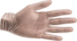 ס.מדיק כפפות ויניל שקופות Clear Vinyl gloves יחידות. זמינות במידות M L