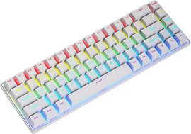 Meetion מקלדת גיימינג Mechanical Keyboard   MT-MK005BT - לבן