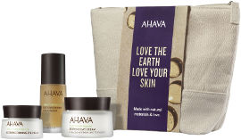 AHAVA NATURALLY BEAUTIFULL DAY & NIGHT סט קרם יום + תמצית טיפולית + קרם עיניים