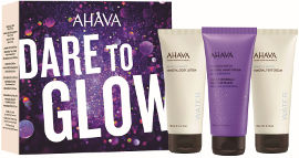 AHAVA DARE TO GLOW סט תחליב גוף + קרם ידיים + קרם רגליים