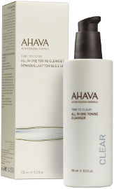 AHAVA TIME TO CLEAR תחליב ניקוי וטונר 3 ב-1 לפנים ולעיניים