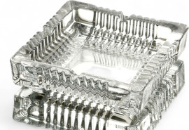 B-DECOR מאפרת זכוכית מרובעת