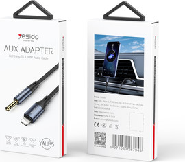 YESIDO מתאם AUX Lightning ל־3.5 מ״מ