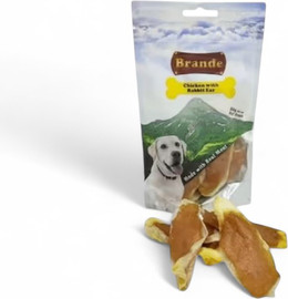Brande BRANDE | חטיף עוף עם אוזן ארנב | 80 גרם
