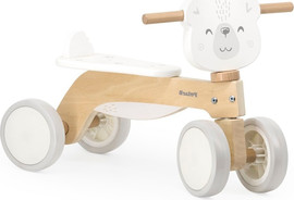 Polar B בימבה מעוצבת מעץ מלא עם גלגלי EVA - דב