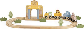Polar B ערכת רכבת ומסילת עץ 30 חלקים (פולאר בי)