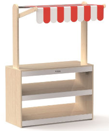 VIGA דוכן מכירות סופרמרקט מעץ מלא