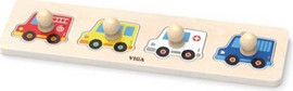 VIGA פאזל כפתורי עץ - רכבי חירום