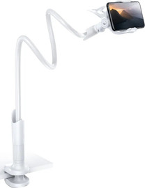 LAMICALL מעמד שולחני מתכוונן לטלפון כולל תפס מהדק Lamicall לאמיקול LS05 לבן