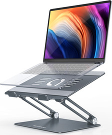 LAMICALL מעמד שולחני למחשב נייד מתכוונן של Lamicall