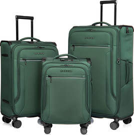 Verage סט 3 מזוודות בד קלות במיוחד דגם TOLEDO 3 Premium מבית היוקרה Verage אנגליה