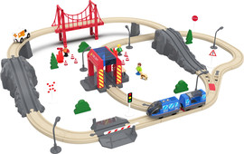 MykaFort ערכת מסילת רכבת כיבוי חשמלית 75 חלקים