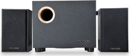 Microlab מערכת רמקולים 2.1 עם שלט ועוצמת סאונד 10W Microlab M-105BT שחור