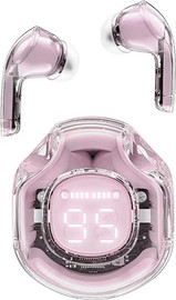 AceFast אוזניות AceFast T8 Crystal Bluetooth בצבע ורוד (Lotus Pink)