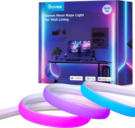 GOVEE פס תאורת קיר - 5 מטר Govee גובי 5M Neon Rope Light for Wall Lining