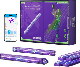 GOVEE פס תאורת קיר Govee גובי X Evangelion Gaming Wall Lights 6+2