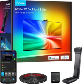 Oem מערכת תאורה אחורית חכמה לטלוויזיה Govee H6099 TV Backlight 3 Lite "75~"85 - צבע שחור