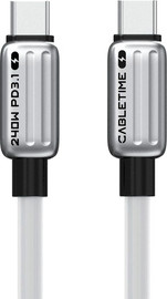 NINGBO Cable Time PD240W USB C Cable 1M לבן