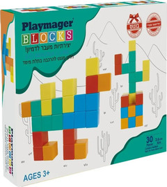 Playmager קוביות 3.6*3.6 30 חלקים - Playmager