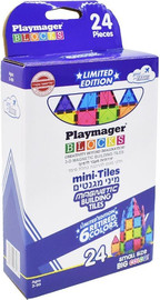 Playmager פליימאגר מיני מגנטים 24 חלקים Playmager