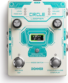 donner פדל לופר לגיטרה EC1189 עם מכונת תופים Circle Looper מבית DONNER