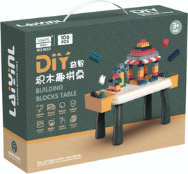 Soft Blocks סופט בלוקס Soft Blocks ערכת שולחן + 106 אבני הרכבה קשיחים