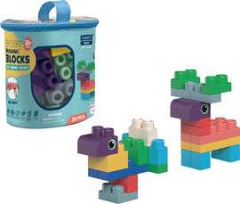 Soft Blocks סופט בלוקס Soft Blocks משחק הרכבה 30 אבני הרכבה גמישים