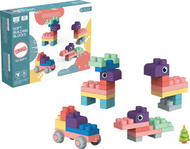 Soft Blocks סופט בלוקס Soft Blocks משחק הרכבה 20 אבני הרכבה גמישים