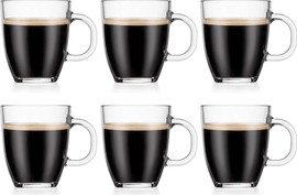 Bodum סט 6 כוסות קפה Bistro מזכוכית 300 מל מבית Bodum
