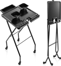 Ariel PRO עגלת שירות מתקפלת עם 2 קערות מגנט ArielPRO