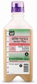 אבוט תזונה ג'ביטי פלוס משקה לתזונה מלאה בתוספת סיבים ו- FOS