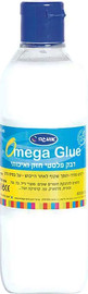 אומגה דבק פלסטי לבן בגודל 900 גרם