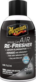 Meguiars תרסיס רימון מנטרל ריחות ומבשם בניחוח BLACK CHROME