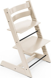 Stokke כסא אוכל Tripp Trapp טריפ טראפ צבע ונילה כולל בייביסט מתנה סטוקי