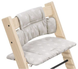 Stokke כרית ריפוד לכיסא אוכל טריפ טראפ - כסוף עם כוכבים