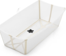 Stokke אמבטיה מתקפלת Flexi Bath XL צבע לבן/בז STOKKE