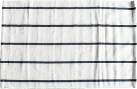 Essentials שטיח כותנה 60X150 ס"מ Azure Line - טבעי&שחור