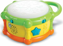 LeapFrog תוף לימוד צבעים, מספרים והפכים מנגן ומאיר דובר עברית - ירוק