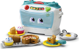 LeapFrog תנור בישול לימוד מספרים עם 16 אביזרי משחק דובר עברית - כחול