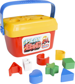 little tikes דלי מיון צורות ואותיות ABC לפעוטות עם ידית נשיאה