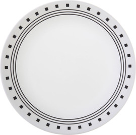 Corelle צלחת מנה ראשונה 21.5 ס"מ, City Block קורנינג, תוצרת ארה"ב